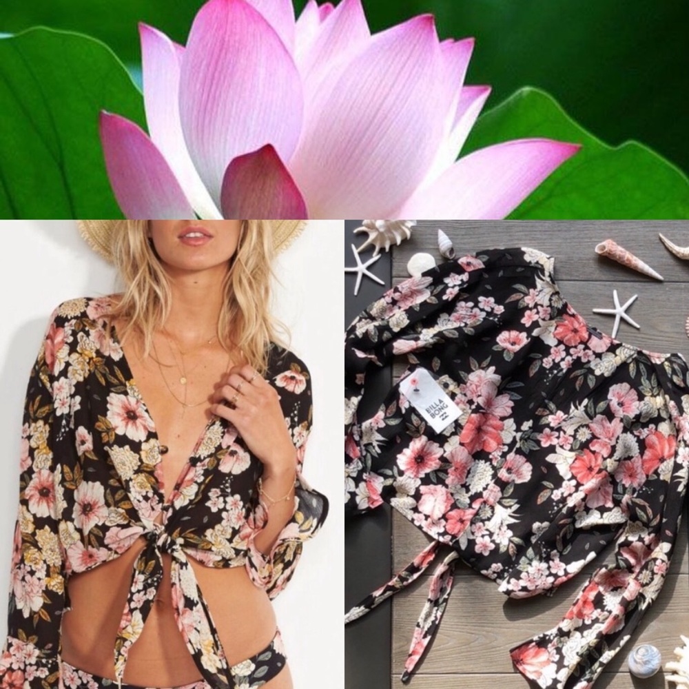 🌴🌼BILLABONG- GIRL CRUSH COVER UP🌼🌴 - Picture 1 of 8